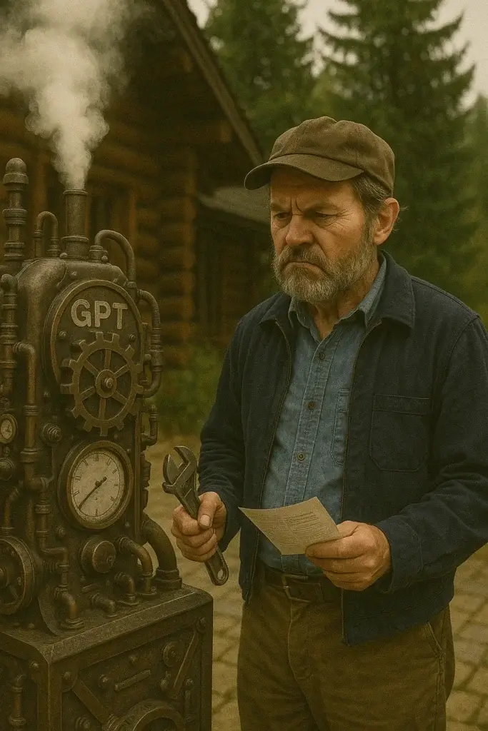 Growling lynx grinding gears old man