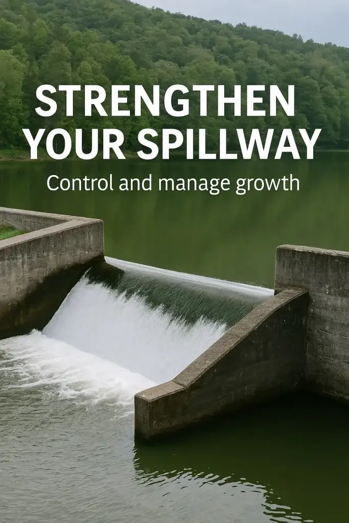 Strengthen your spillway